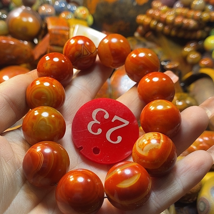 创***哥玛瑙/玉髓未镶嵌手链