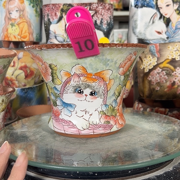 景德镇手绘花盆性价比超高