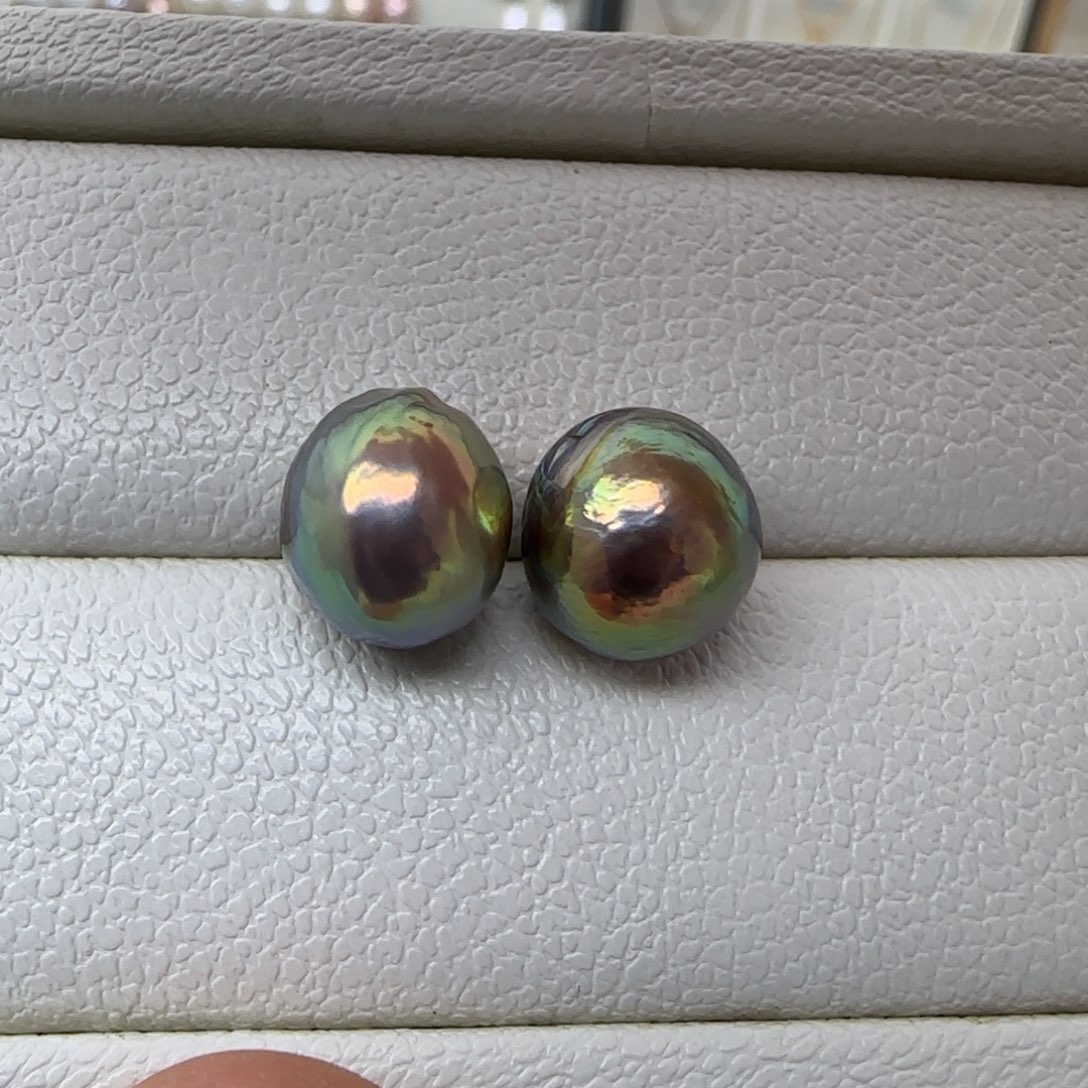 耳饰银S925镶嵌淡水珍珠