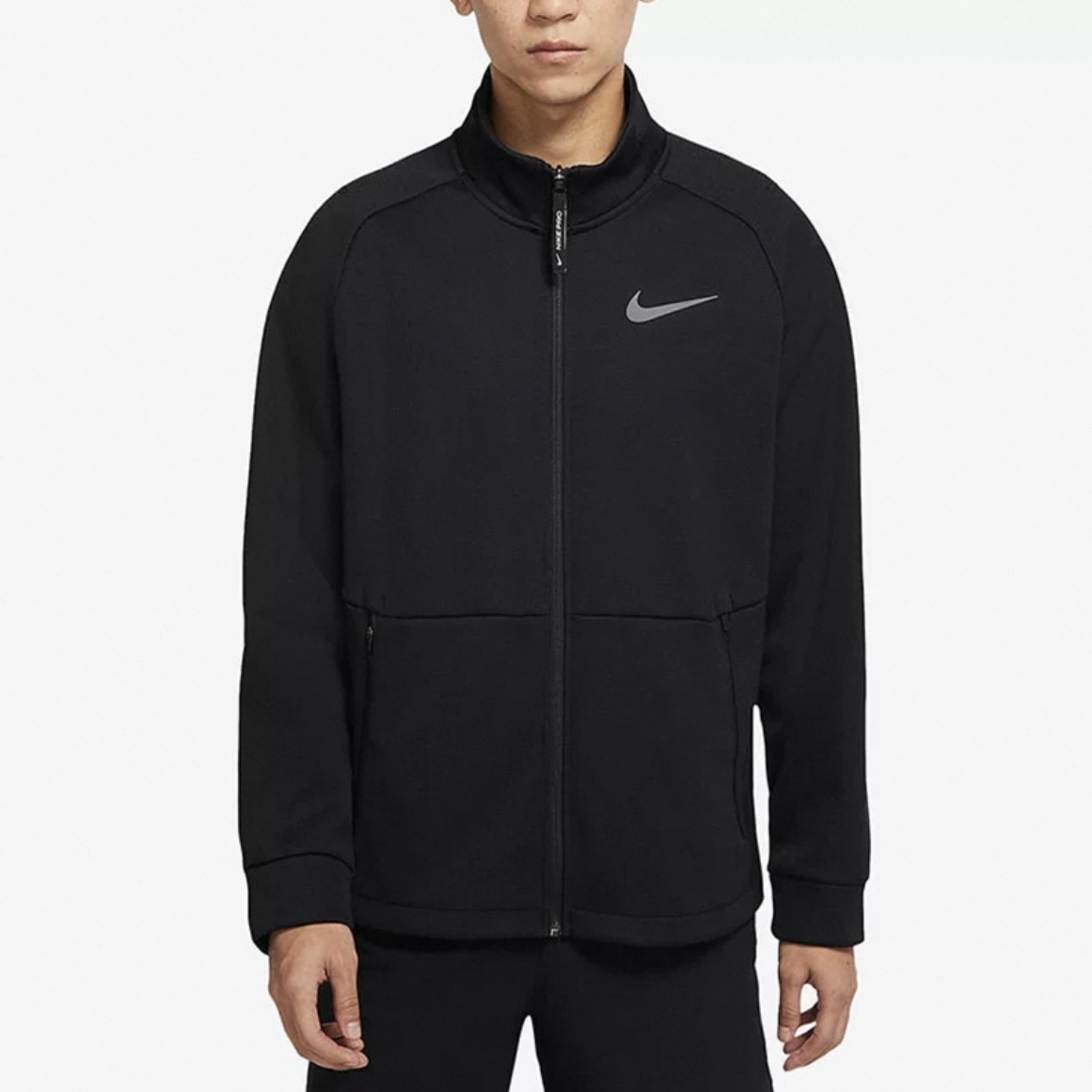NIKE/耐克【上新季】男款立领运动长袖夹克外套黑色上衣DM5941010