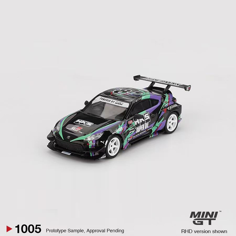 MINIGT 1:64 丰田 GR86 HKS TYPE R 2022 合金汽车模型 #1005