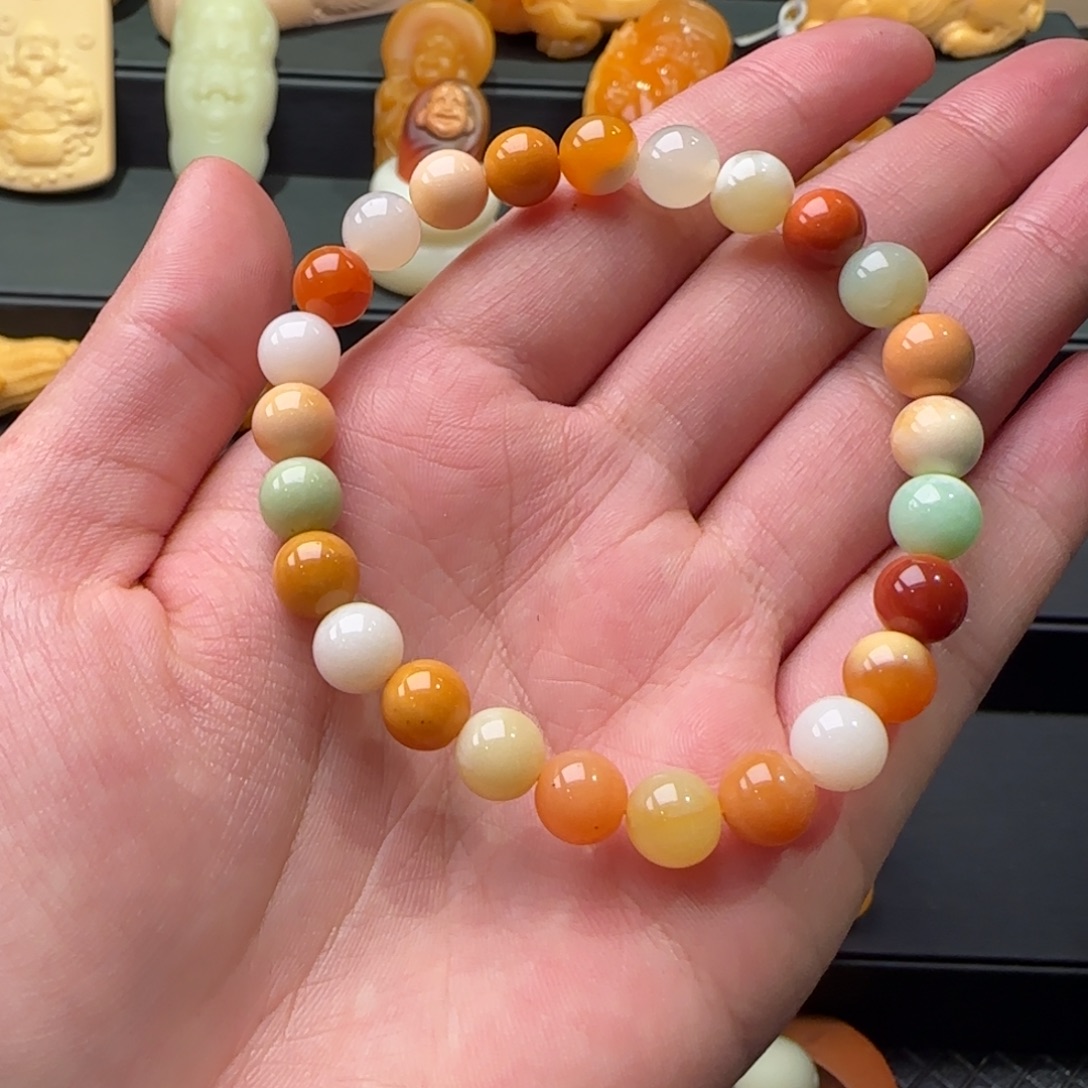 石英质玉（缅黄）未镶嵌配饰