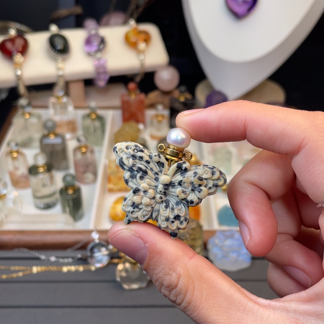 水晶未镶嵌颈饰天然水晶吊坠482