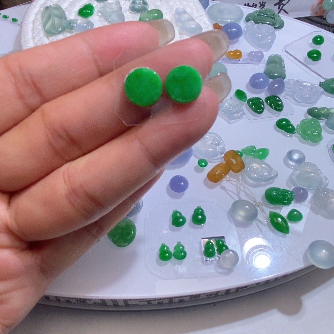 未镶嵌定制翡翠翡翠9.5/1.8