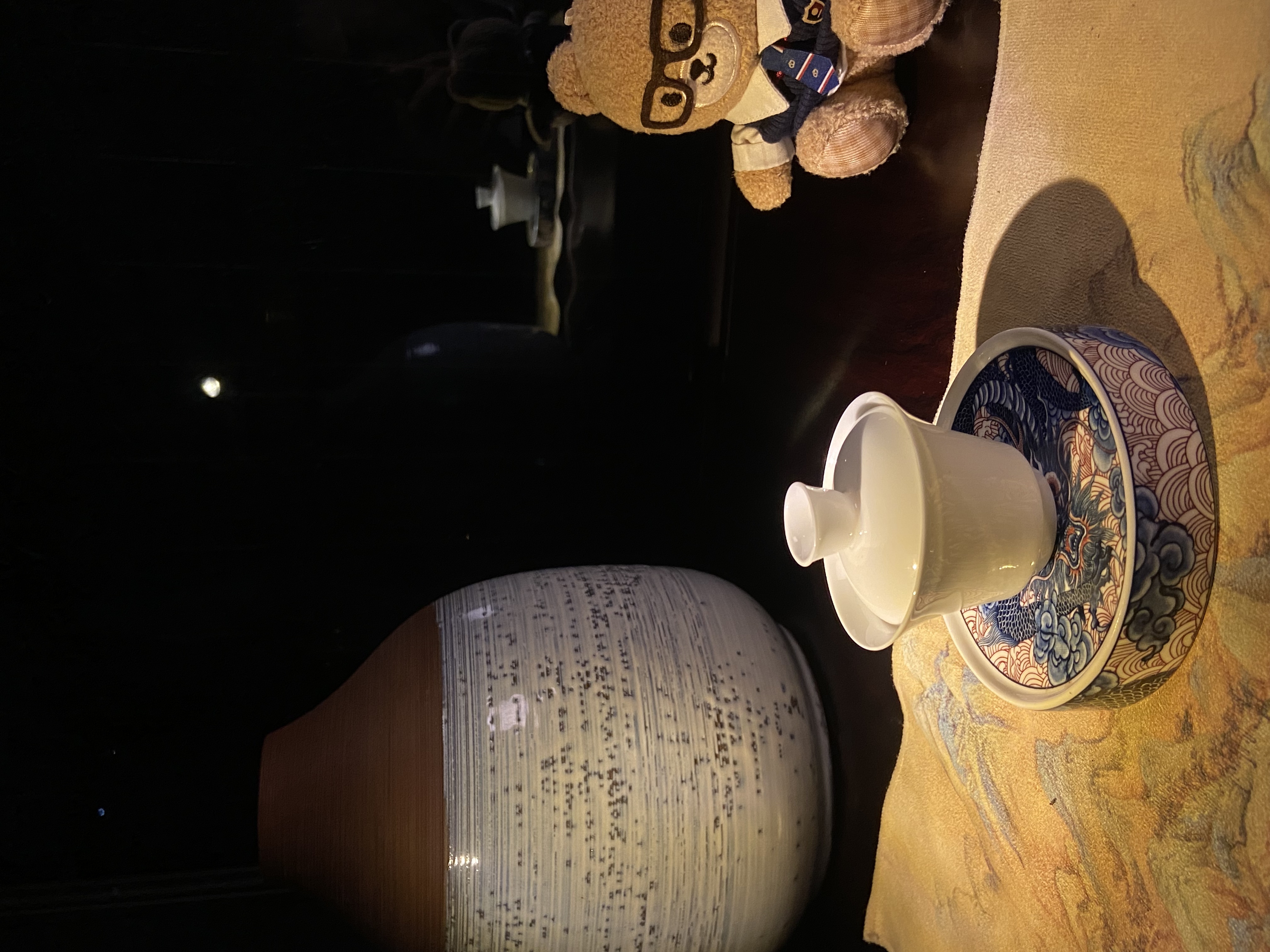 潮州骨瓷超薄胎盖下2.8寸元宝盖碗简约高档单人马蹄茶杯盖碗