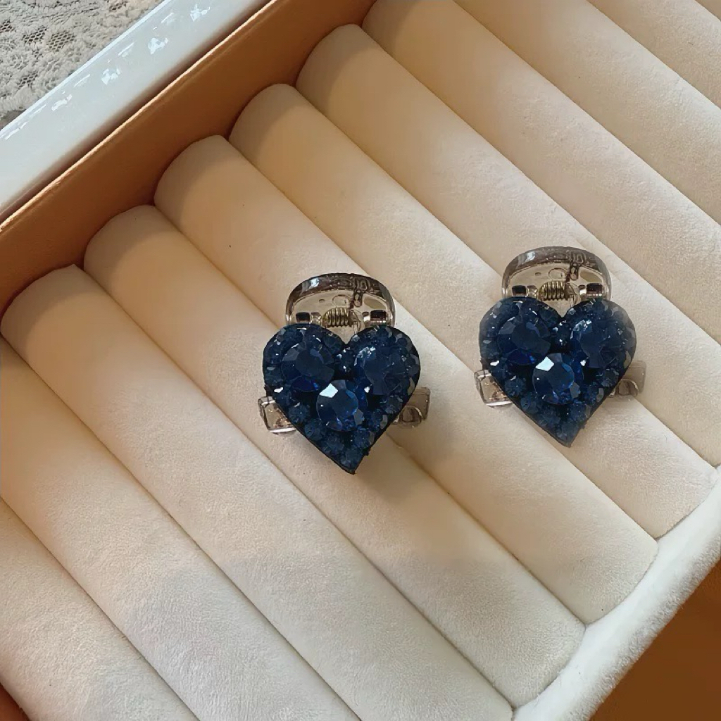 一对装爱心小抓夹高级感新款高端发卡女侧边夹刘海夹1939+1939