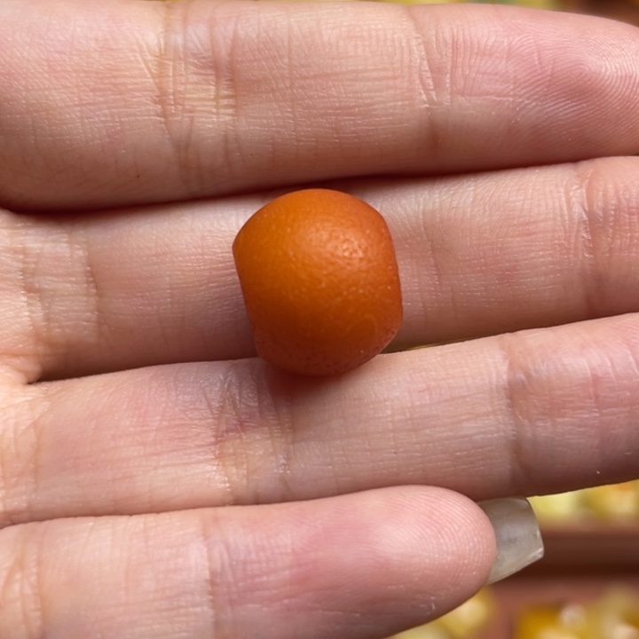 棒***糖蜜蜡未镶嵌珠宝奇石浓蜡橘皮珠子