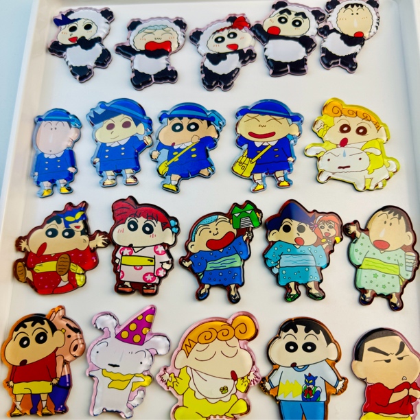 【冰箱贴平拆】小新磁吸冰箱贴装饰新款仿滴胶解压卡通可爱