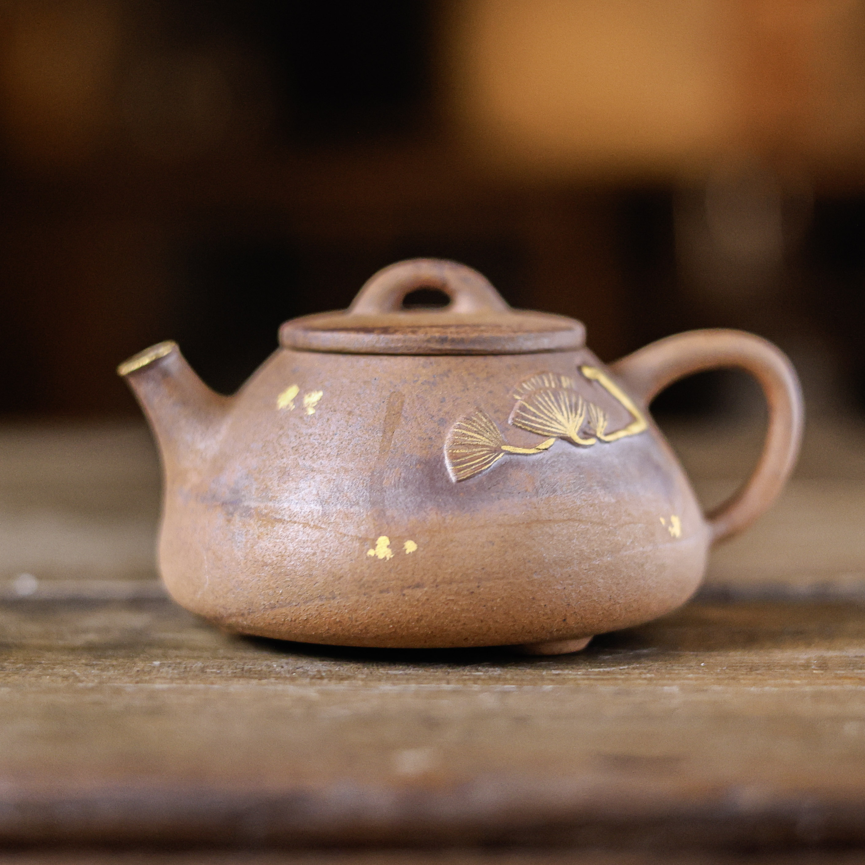 【坐饮亭竹】 老岩泥-常青壶（灰念0490）