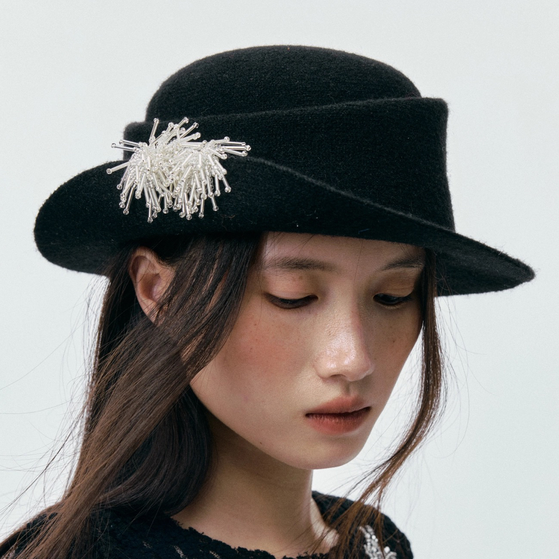 复古风网纱皮质平顶帽女春秋韩版百搭显脸小时尚街拍画家报童帽子