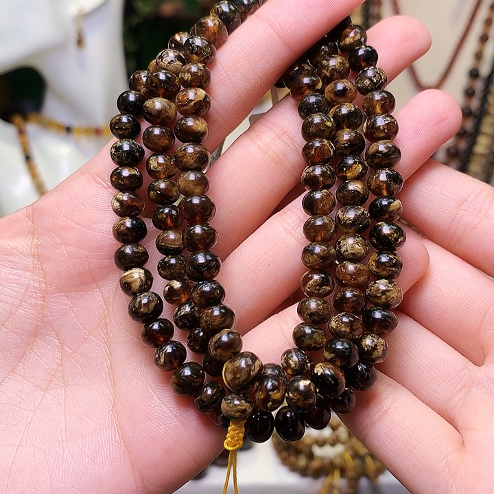 琥珀裸石未镶嵌抚顺琥珀卡7黑花蜡