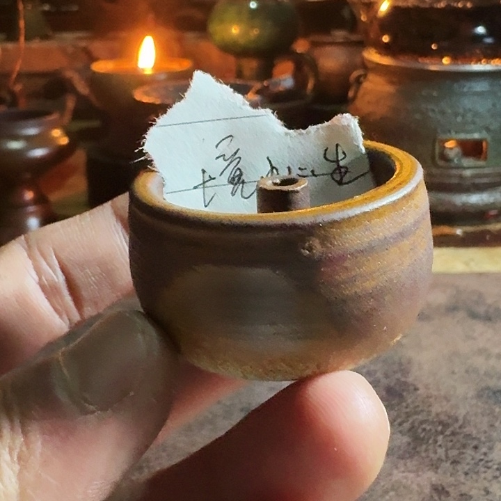 境***生阿文手作温茶小油灯