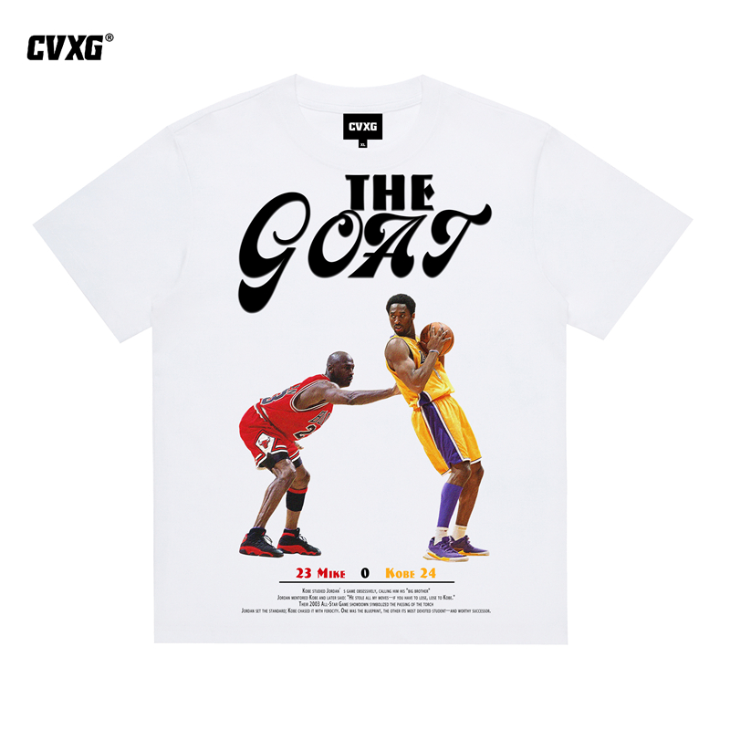 CVXG美式商店（乔丹科比AB面）美式重磅纯棉T恤上衣新篮球康利直喷