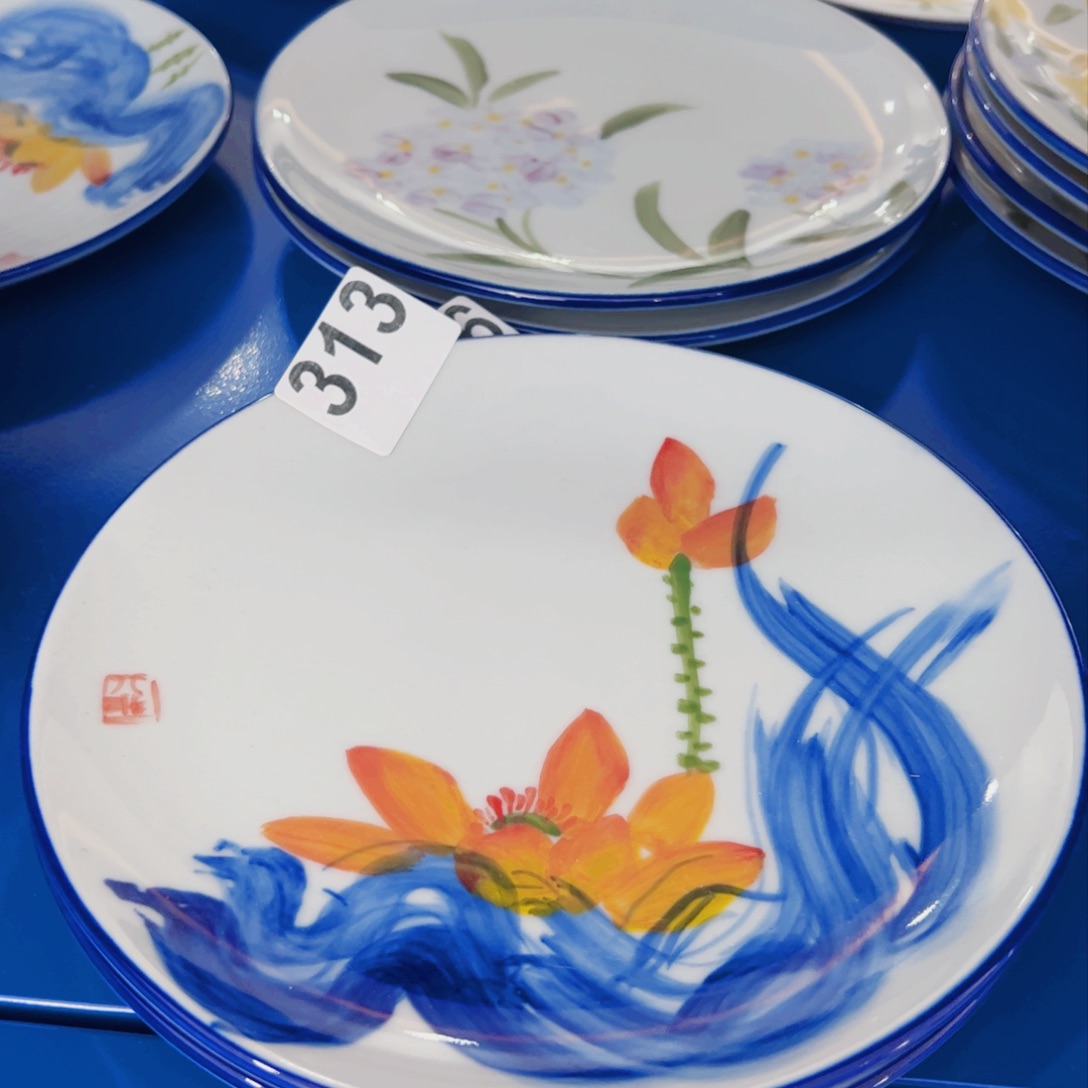 瓷片景德镇陶瓷手工手绘制作