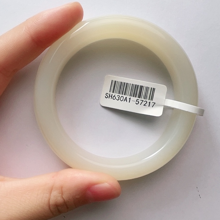 和田玉手镯未镶嵌57