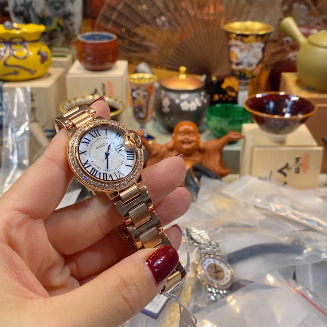 精钢小牛皮（革）精钢石英机芯