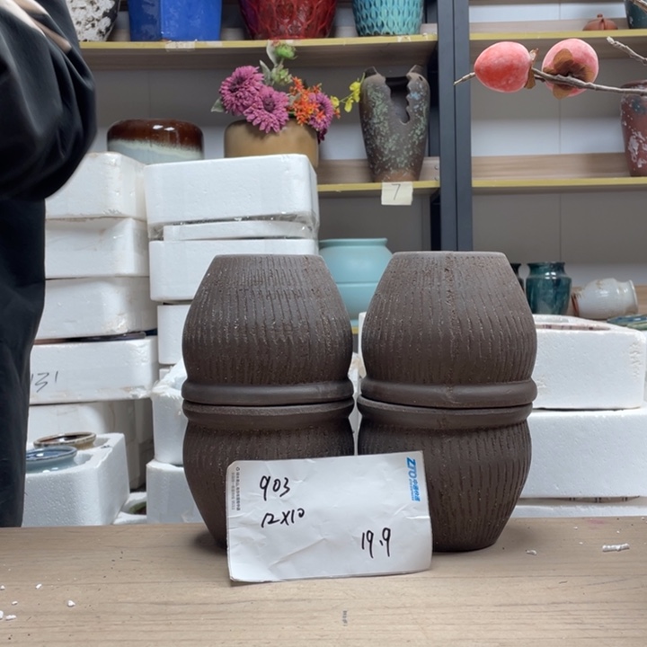 粗陶多肉花盆微瑕903