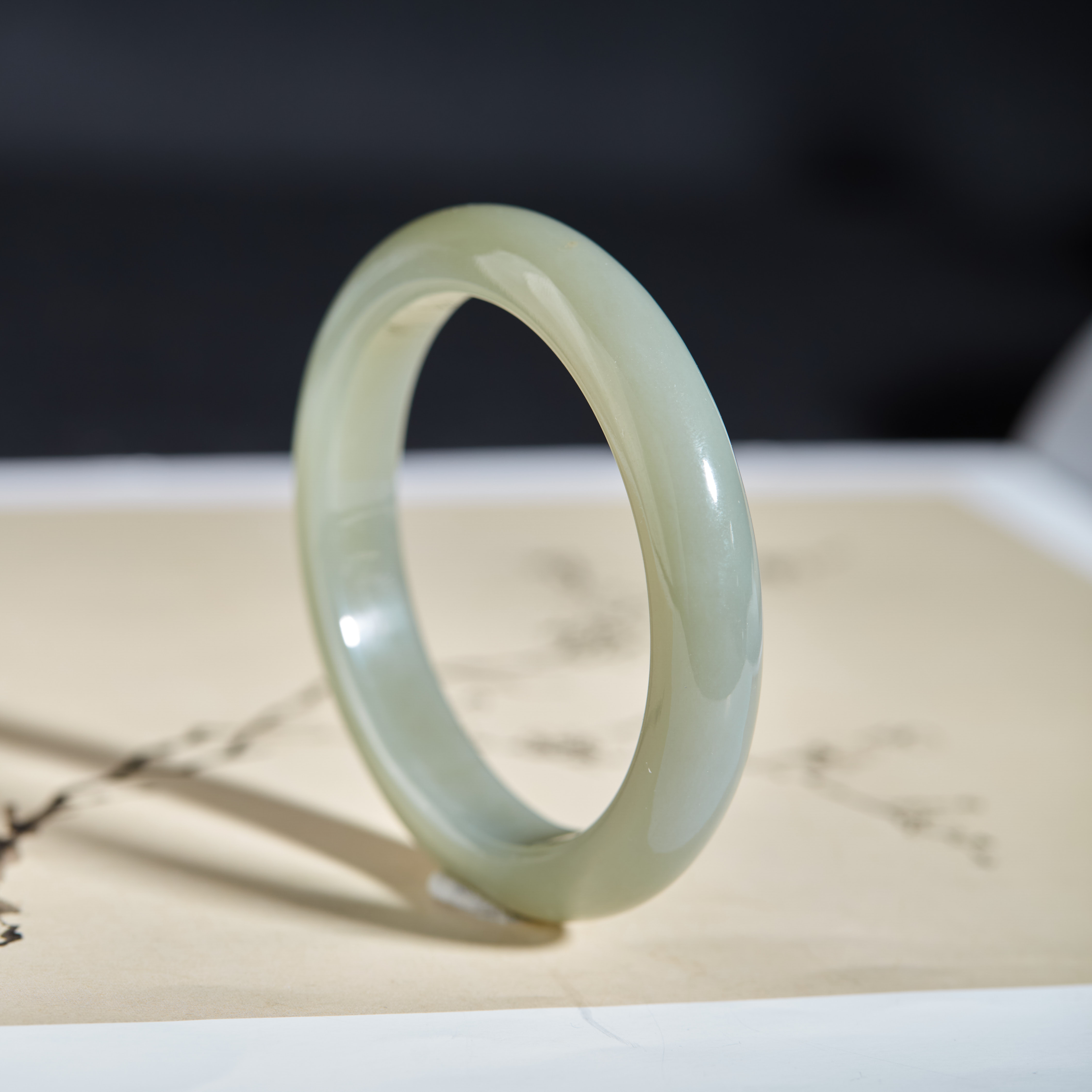 【云上雅岚】山河叙丨C11685-和田玉且末手镯-11mm-多样性发一件