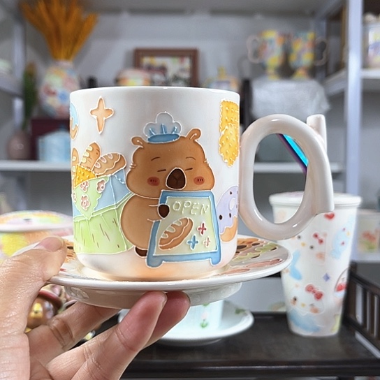 手绘高温釉下彩陶瓷