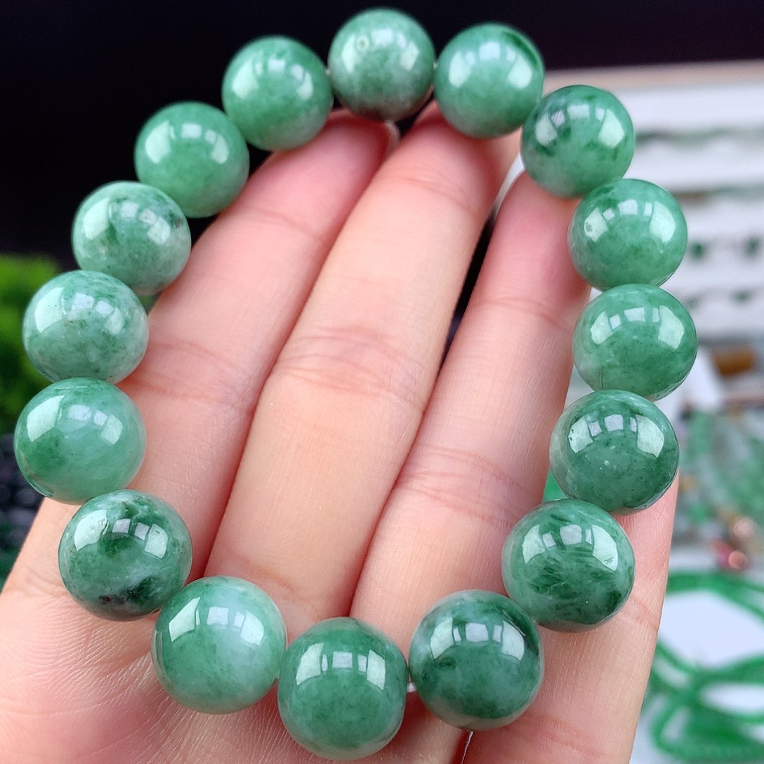 翡翠未镶嵌项链手串