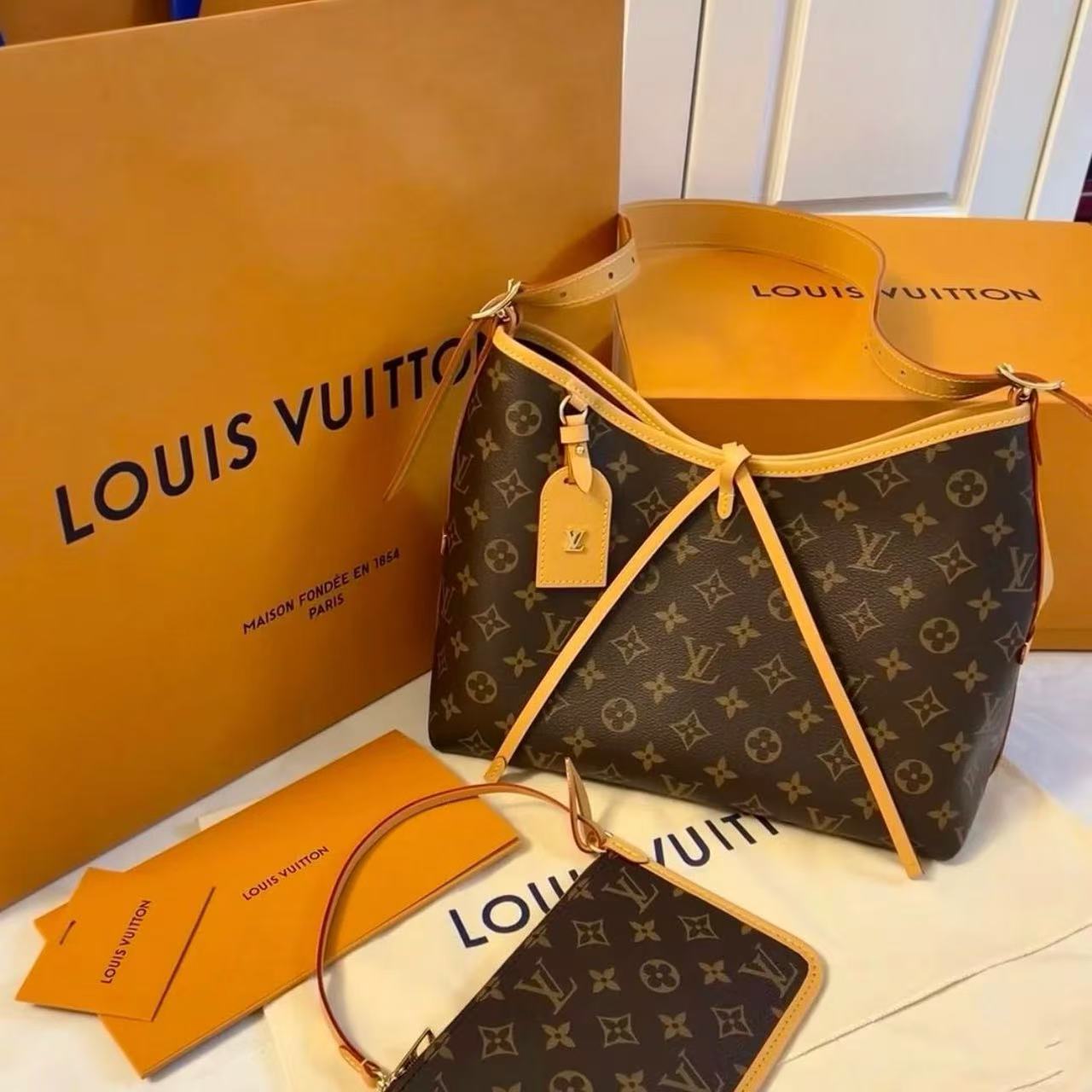 99新 LouisVuitton/路易威登 LV carryall小号斜挎包 25080115-01