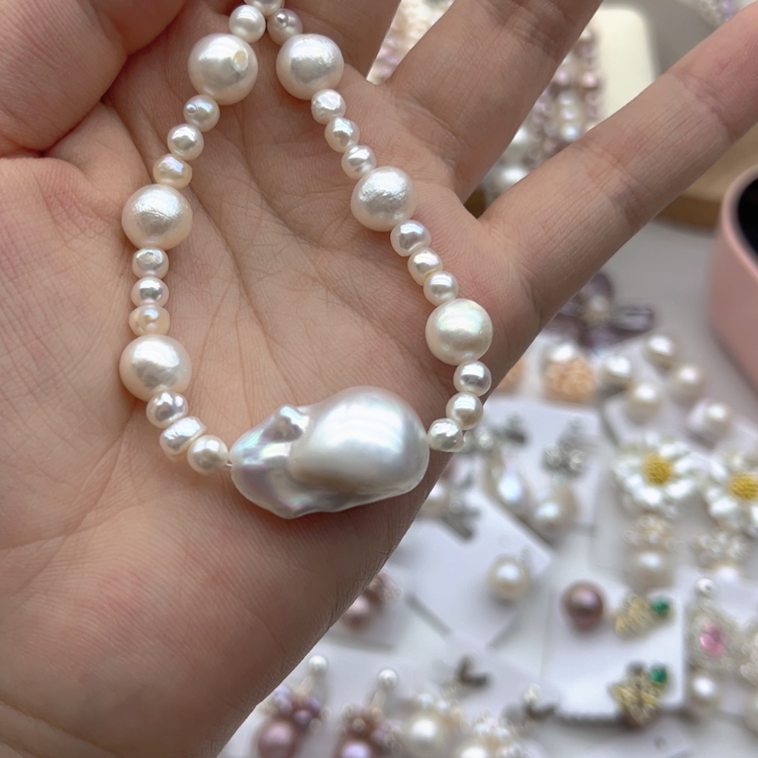 淡水珍珠未镶嵌颈饰