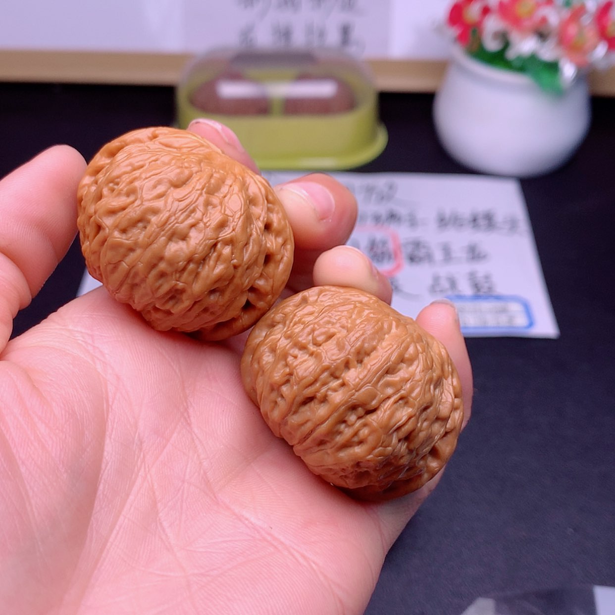 【闪购商品】文玩核桃把件看**风铁锤42微修