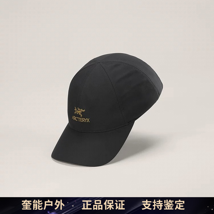 【正品】始祖鸟Bird Word Cap 男女同款软顶鸭舌帽 黑金刺