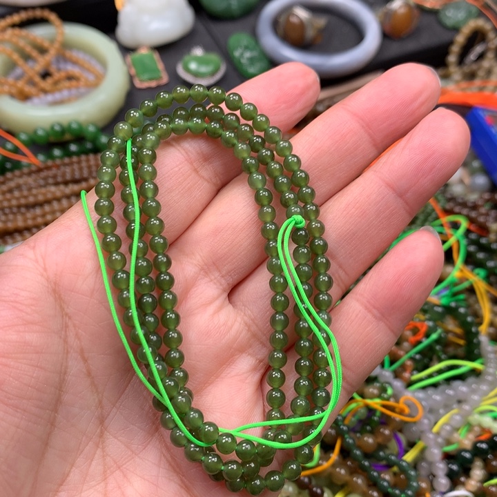 和田玉未镶嵌手链46