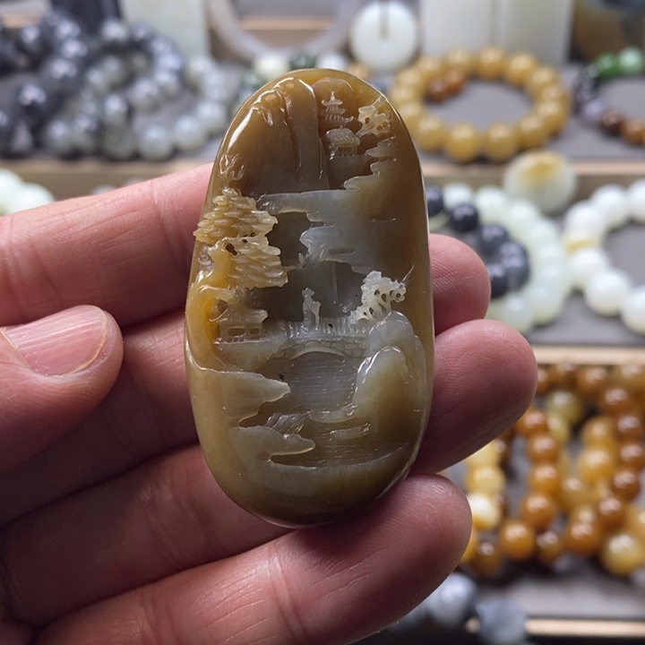 和田玉挂件未镶嵌