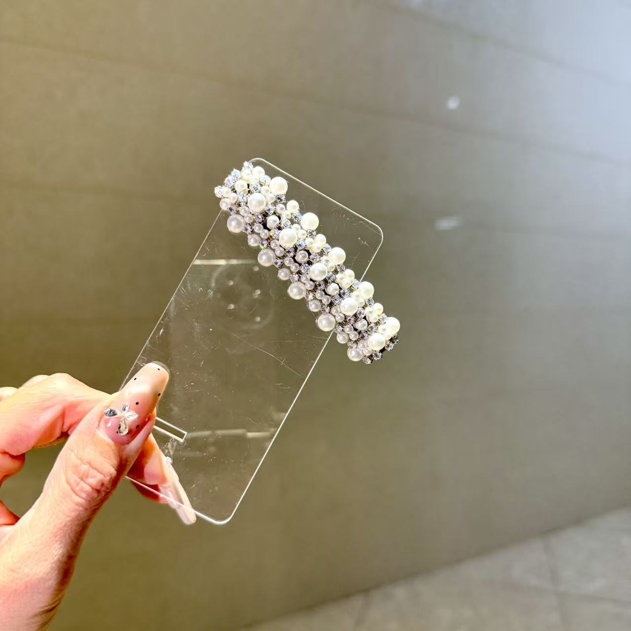 【莫奈海之星】贝珠系列长方形边夹设计优雅经典气质款