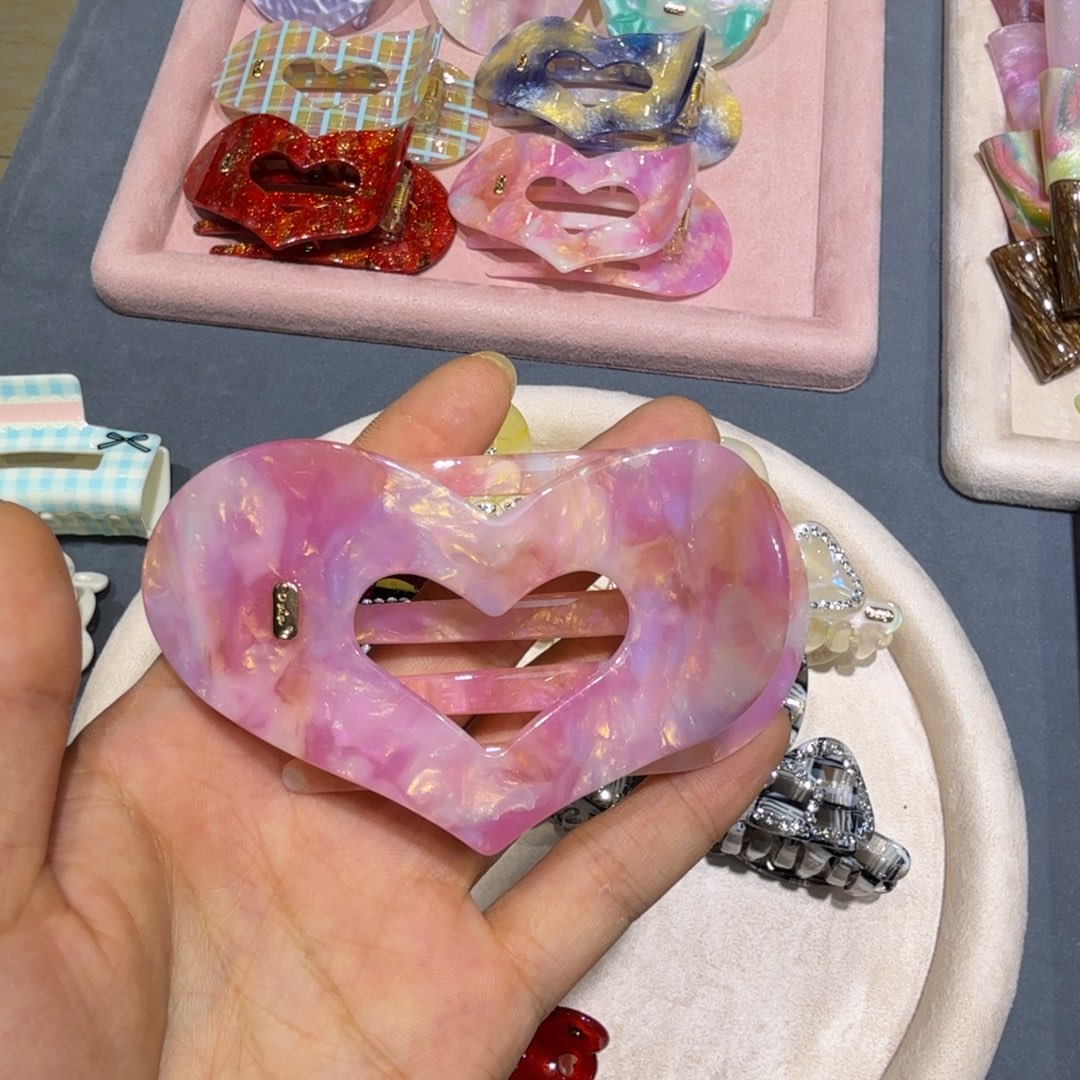 酥***糖醋酸非金属爱心懒人夹