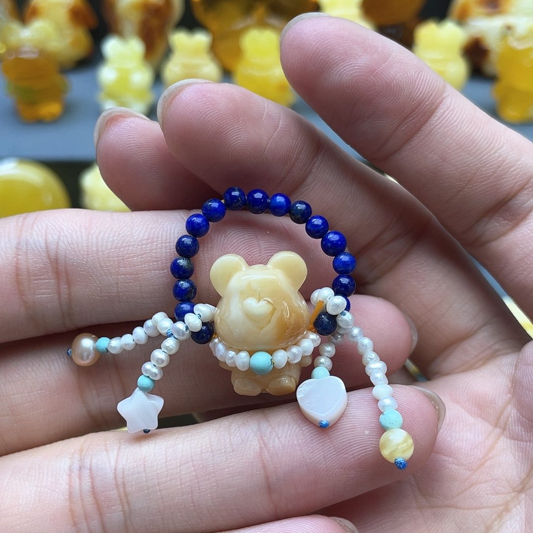 琥珀裸石未镶嵌蜜蜡