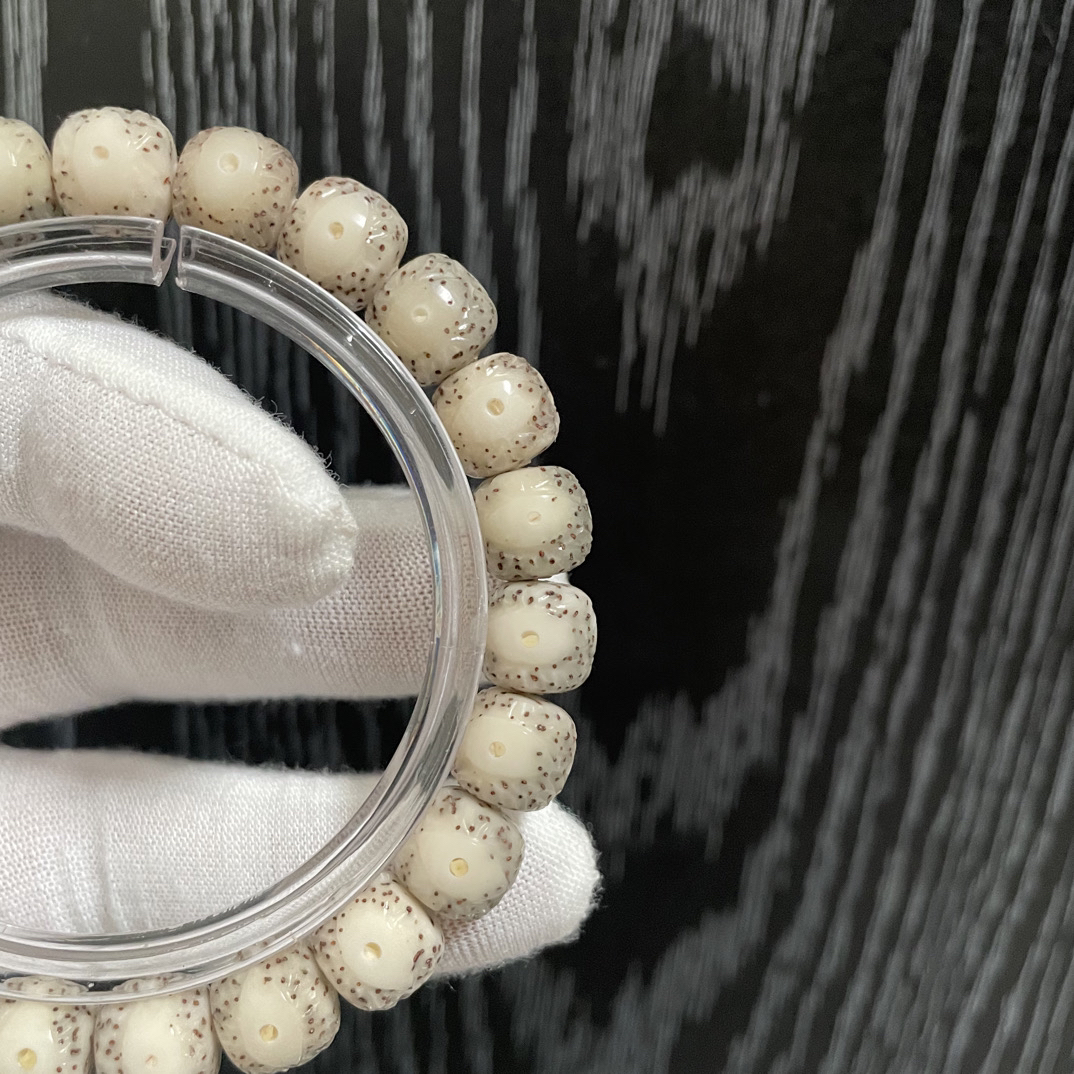 海南星月菩提石玉料手工凤眼004