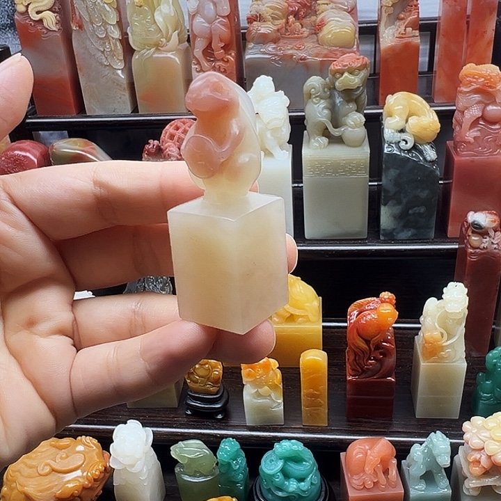 寿山石印石寿山石手工雕刻