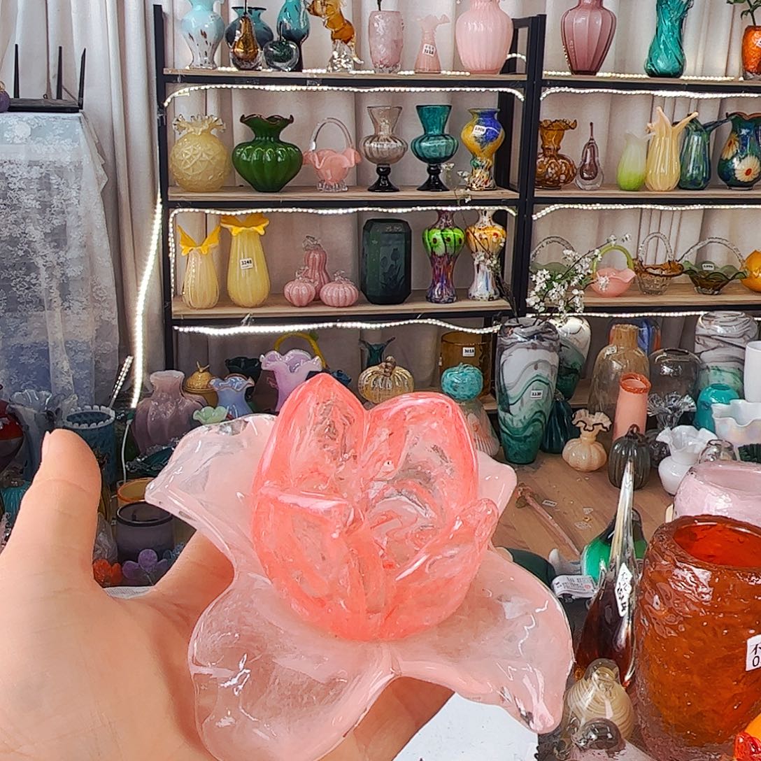 烛台 家悦琉璃花瓶摆件