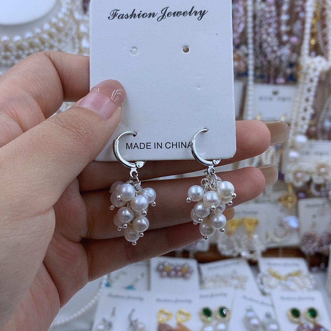 项链银S925镶嵌淡水珍珠