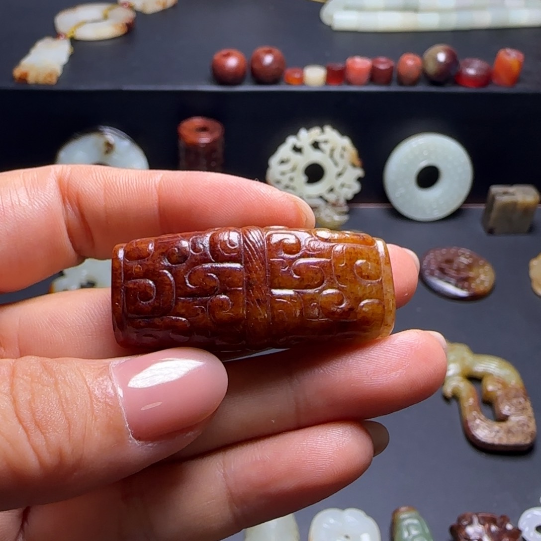 和田玉未镶嵌颈饰五****瑟