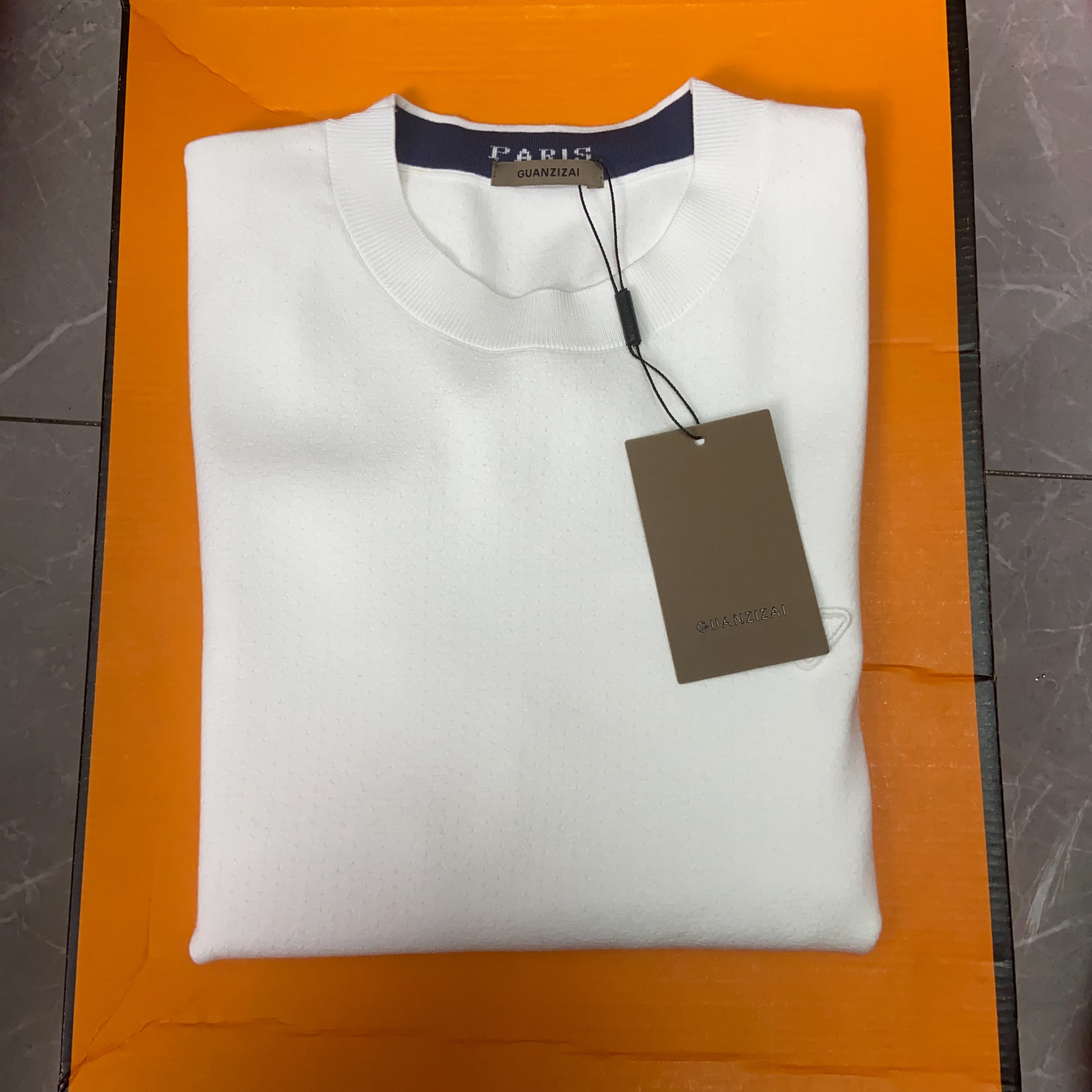 25733长袖男士秋冬四平针织打底衫针织衫