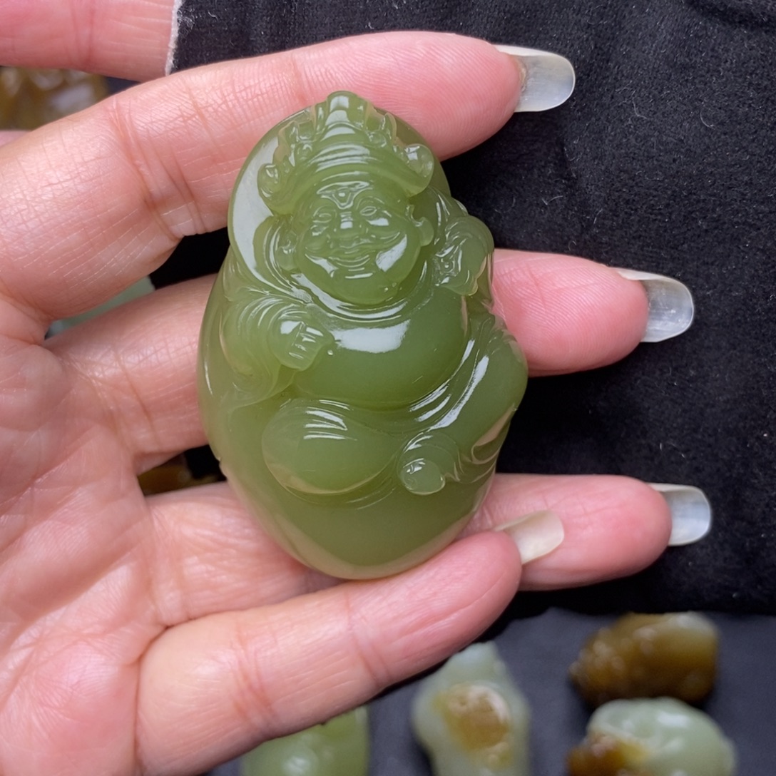 5***5和田玉未镶嵌挂件