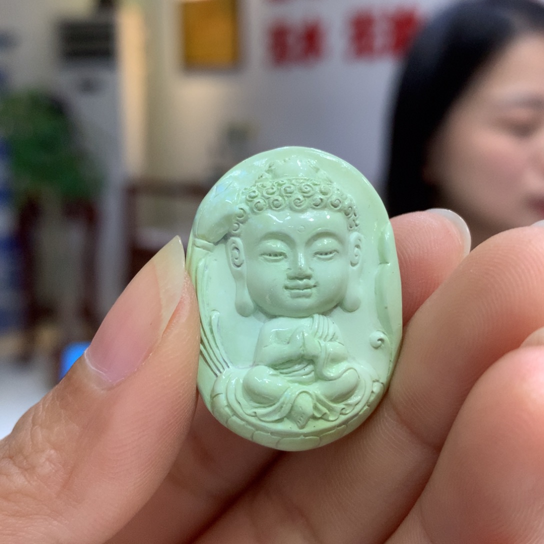 未镶嵌绿松石吊坠