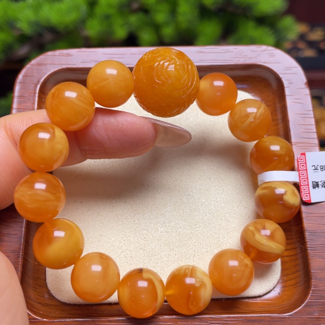 蜜蜡手链未镶嵌手串