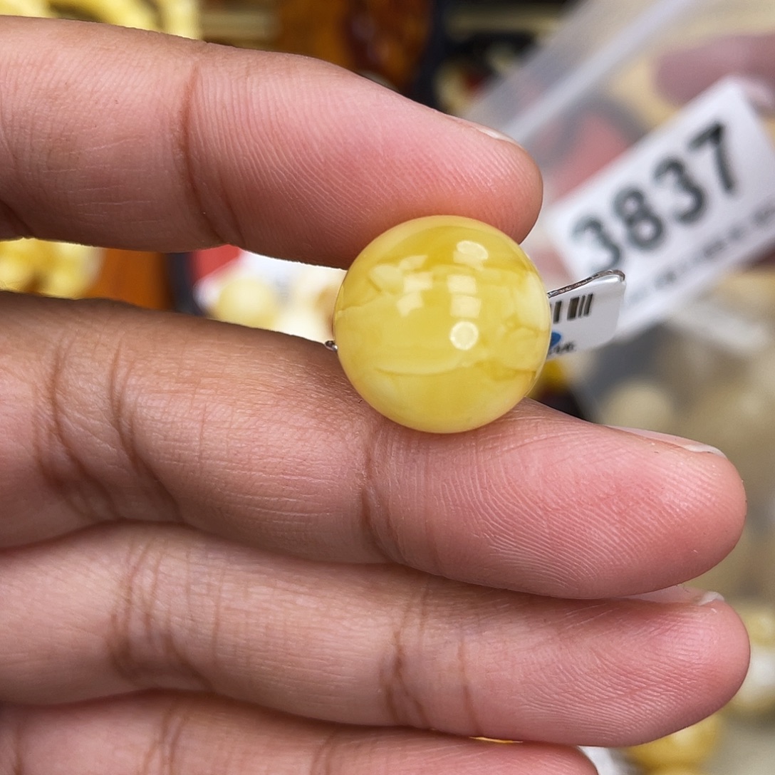 蜜蜡未镶嵌珠宝奇石粉15.5