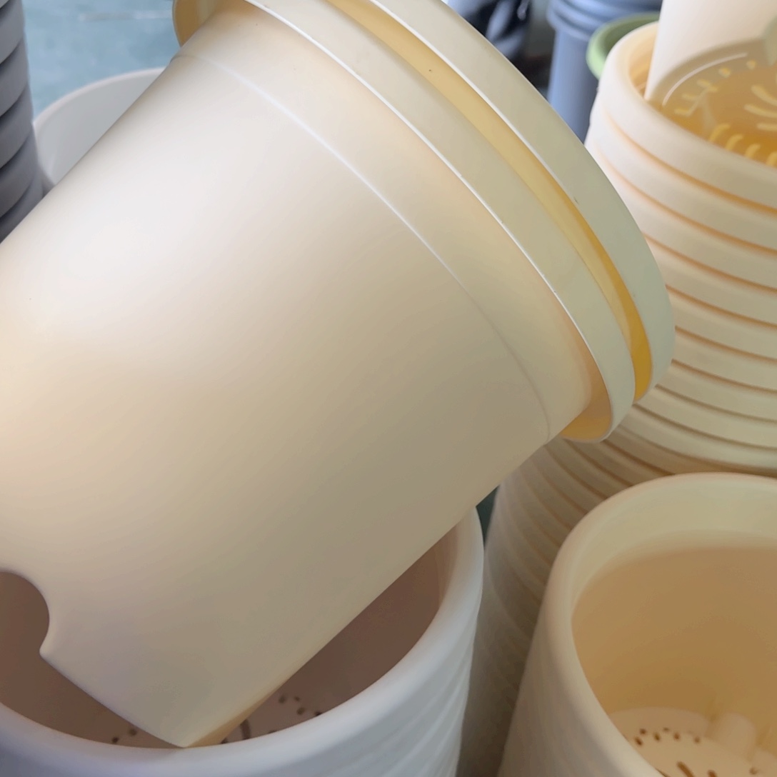 树脂四季盆5#无拖米黄3