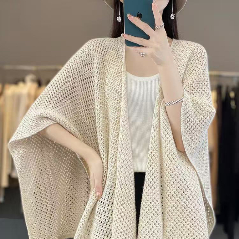 女士加厚羊毛披肩