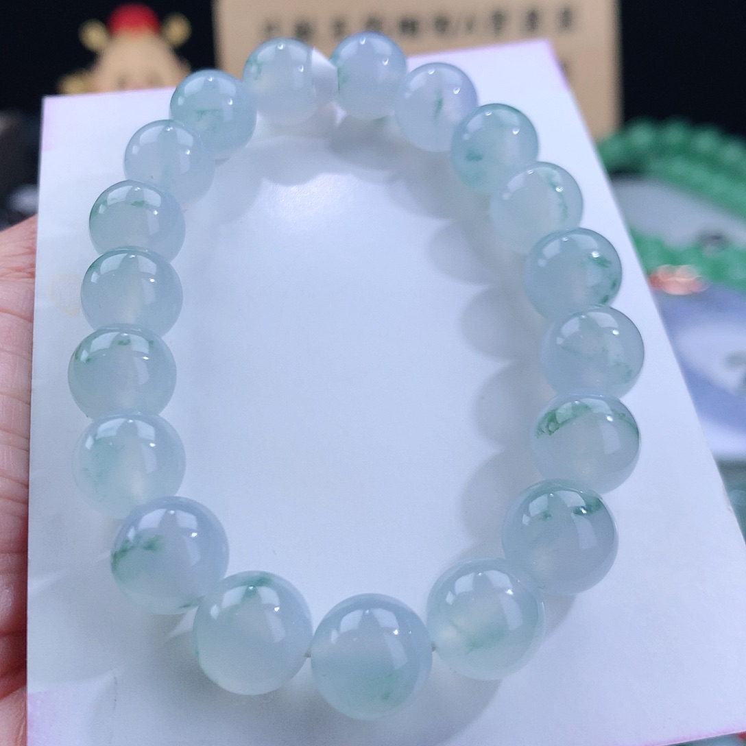 翡翠手链未镶嵌卡10mm