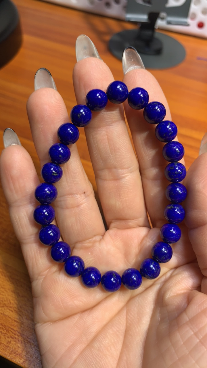 天然原矿青金石手串8mm