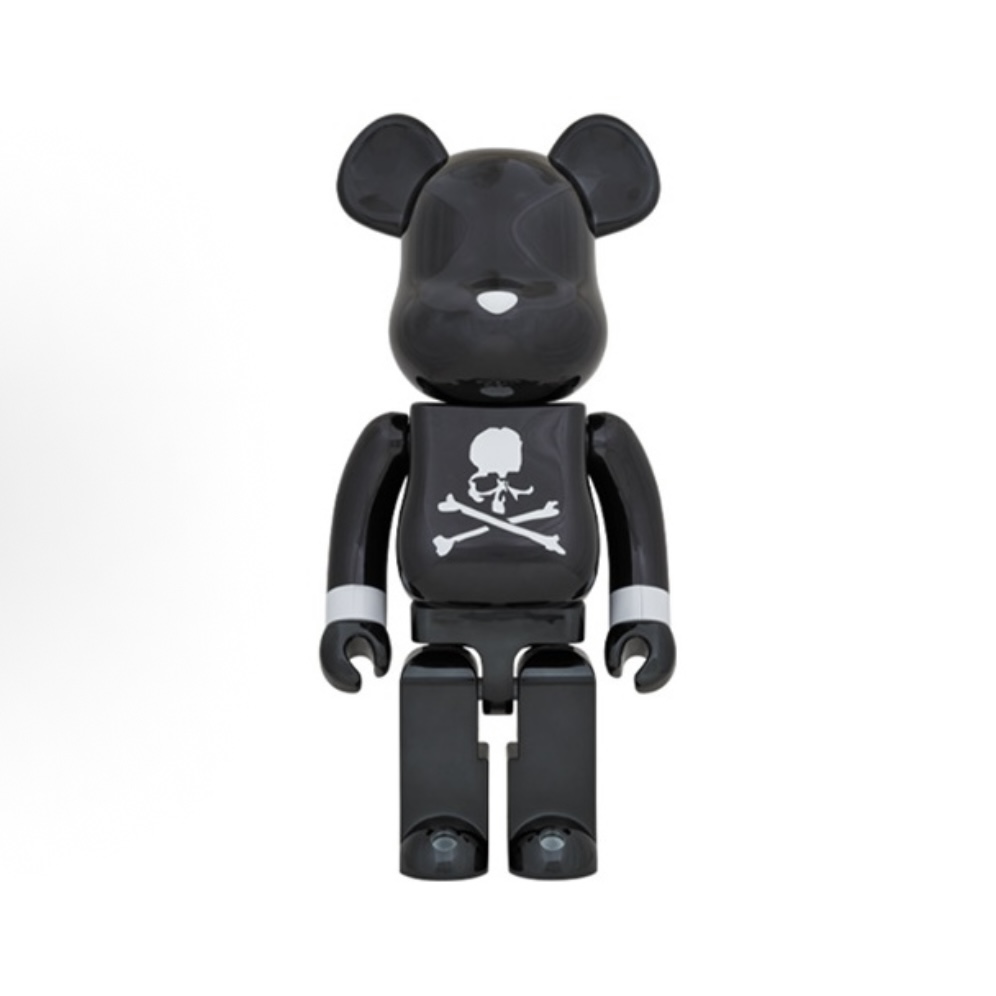 积木熊Bearbrick mmj黑色 单盒拆检（脚底有瑕）1000%尺寸70cm 潮玩