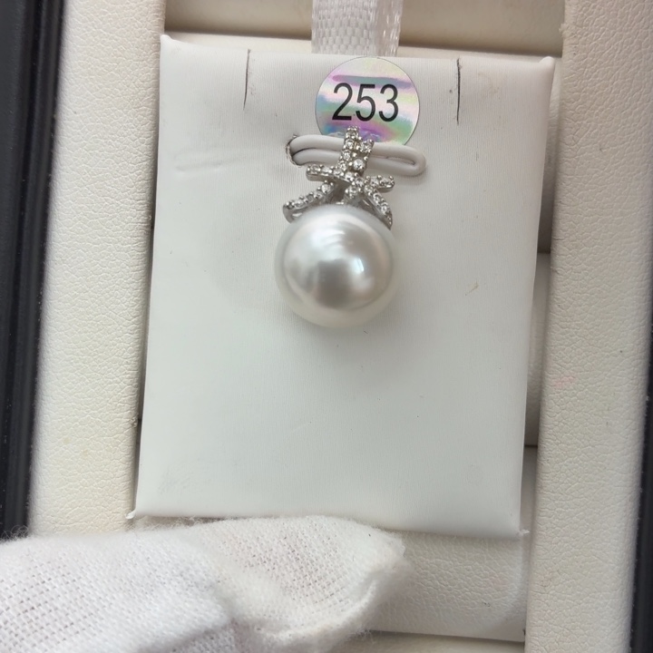 耳饰海水珍珠银S925镶嵌