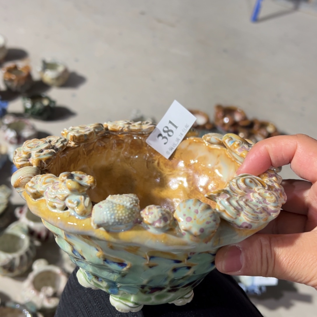 红陶口12 景德镇手工花盆